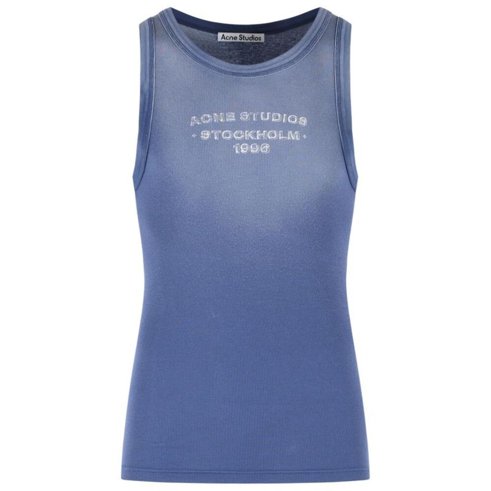Acne Studios Navy Cotton Blend Tank Top Men